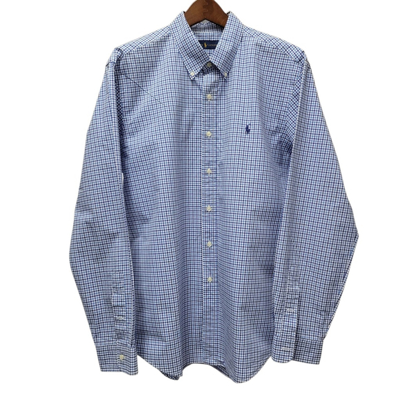 Ralph Lauren Men's Long-Sleeves Checkered Button Down Shirt Size XL Excellent... - Picture 1 of 5